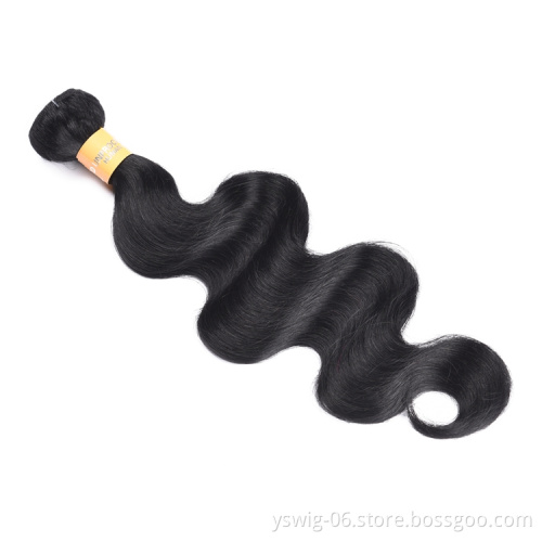 1B Natural Color Body Wave Long Brazilian Virgin Human Hair Weave Bundles Wholesale Colored Hair Bundles
